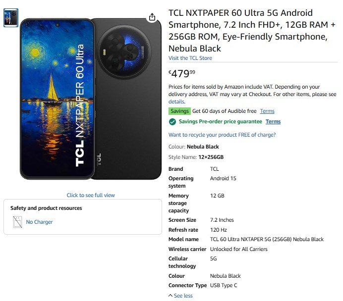 TCL NxtPaper 60 Ultra 5G: Yeni Nesil Ekran Deneyimi ve İçerik Tüketimi