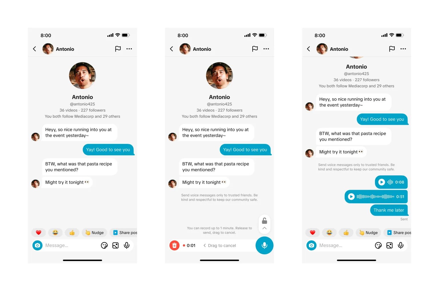 TikTok DM Güncellemesiyle Ses Kaydı ve Görsel Gönderme Özellikleri Kullanıcılarla Buluşuyor