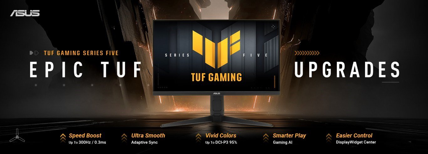 ASUS TUF Series Five: Yeni 23,8–34 Monitörlerle Oyuncu Deneyimini Zirveye Taşıyor