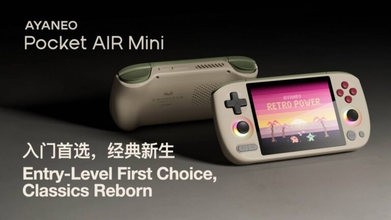 Ayaneo Pocket Air Mini: Retro Oyun Tutkunları İçin 4:3 Ekranlı Portatif El Konsolu