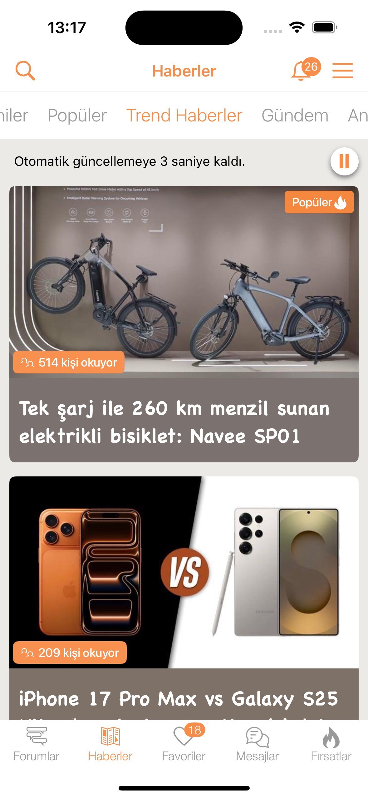 DH Haber Gündeminde Yeni Özelliklerle DonanımHaber iOS Uygulaması Güncellendi