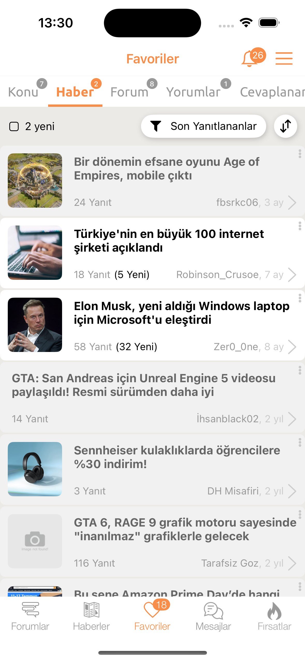 DH Haber Gündeminde Yeni Özelliklerle DonanımHaber iOS Uygulaması Güncellendi