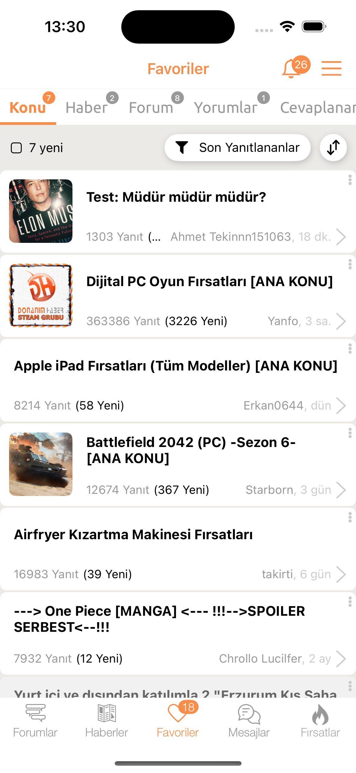 DH Haber Gündeminde Yeni Özelliklerle DonanımHaber iOS Uygulaması Güncellendi