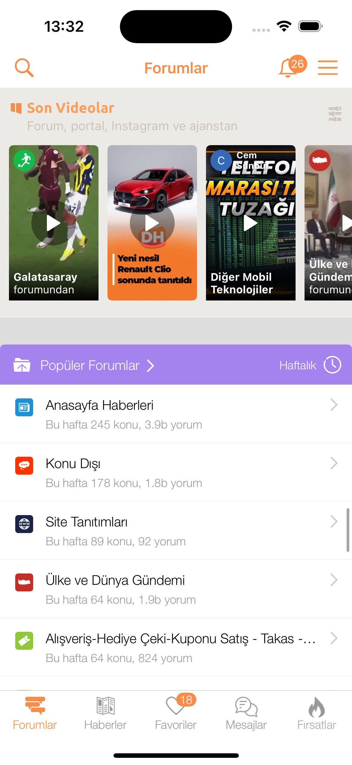 DH Haber Gündeminde Yeni Özelliklerle DonanımHaber iOS Uygulaması Güncellendi