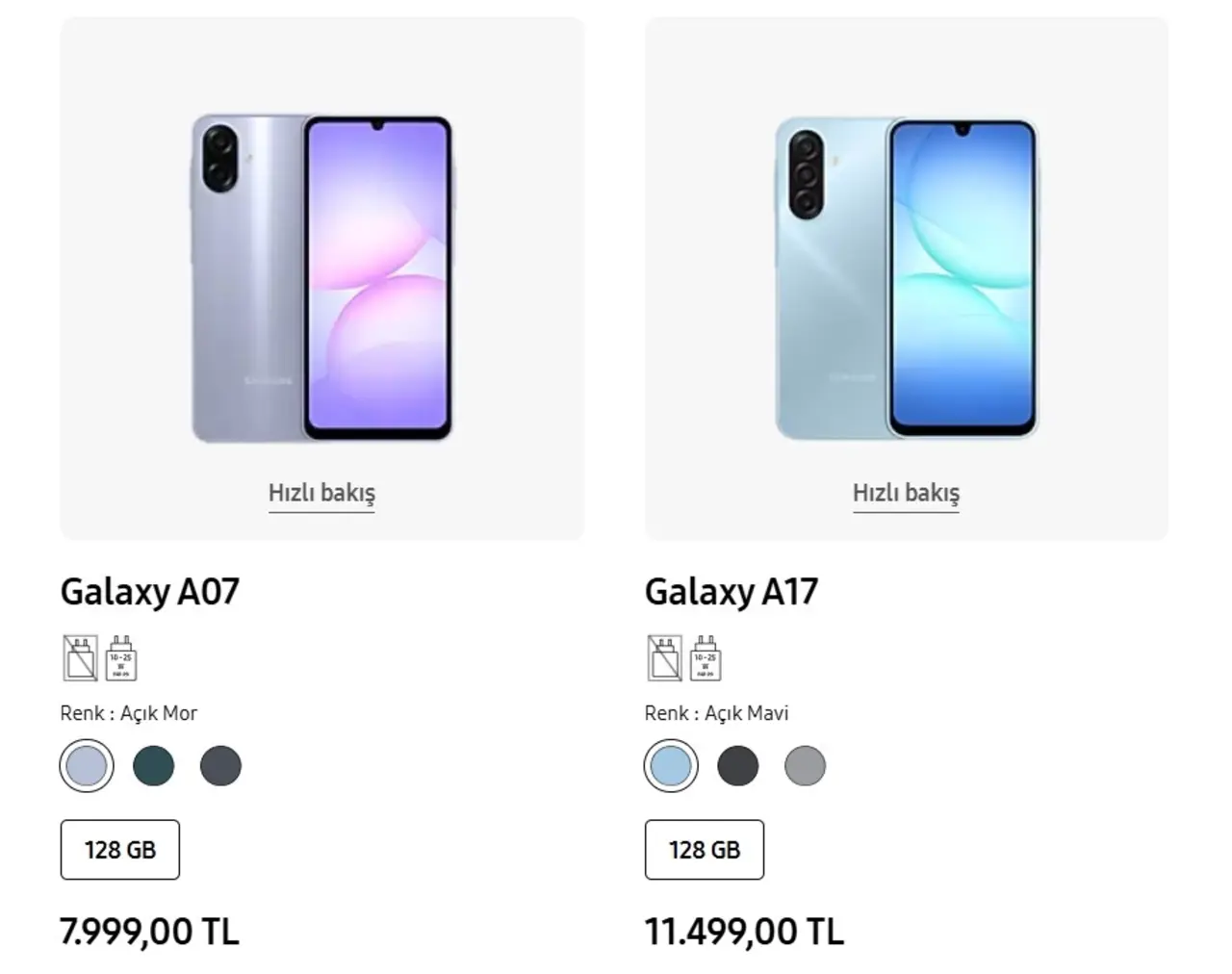 Galaxy A17 ve A07 Türkiye’de Resmen Satışta: Özellikler ve Fiyatlar