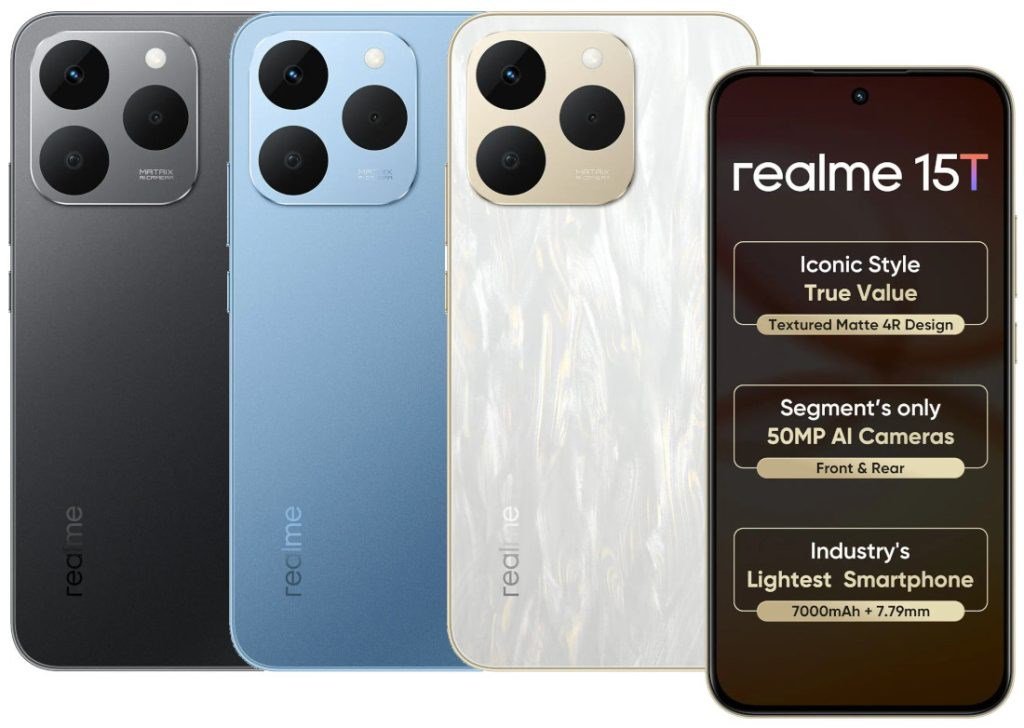 Realme 15T 5G: 7000 mAh Batarya ve Dimensity 6400 Max ile Giriş Seviyesi Performans