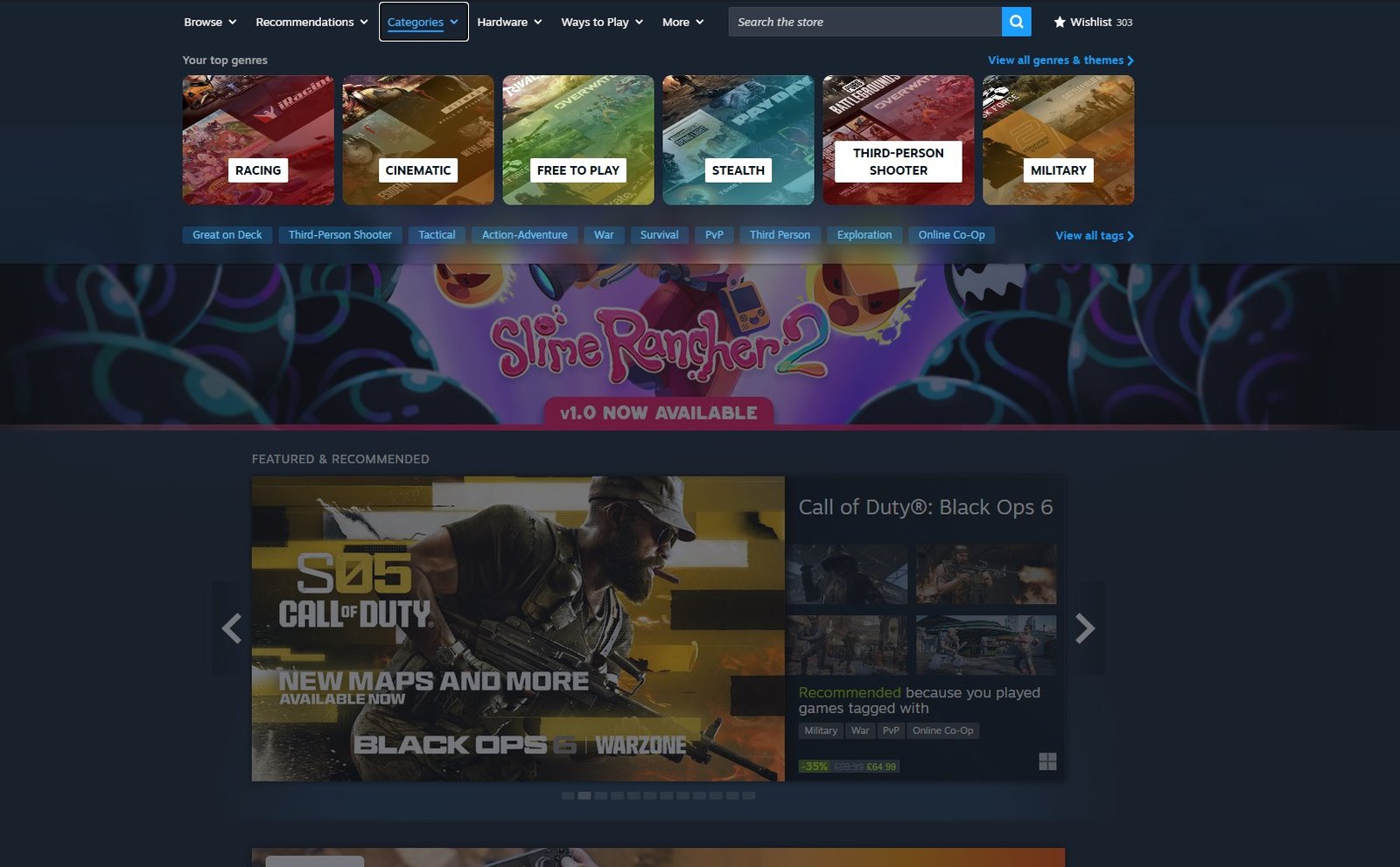 Steam Mağaza Arayüzündeki Yenilikler: Genişletilmiş Menü ve Gelişmiş Arama Deneyimi