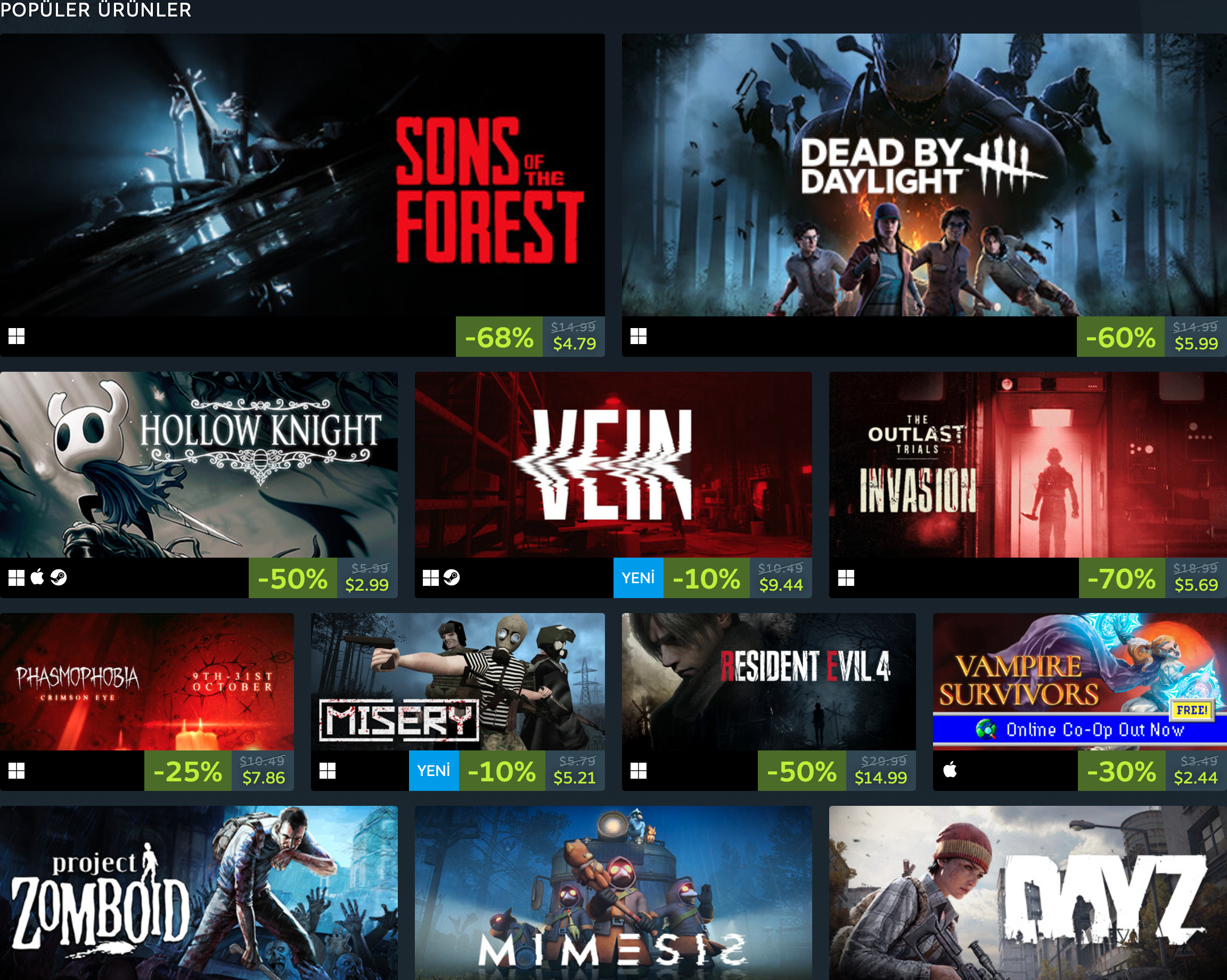 Cadılar Bayramı Çığlığı: Steam İndirimleri ve Öne Çıkan Fırsatlar