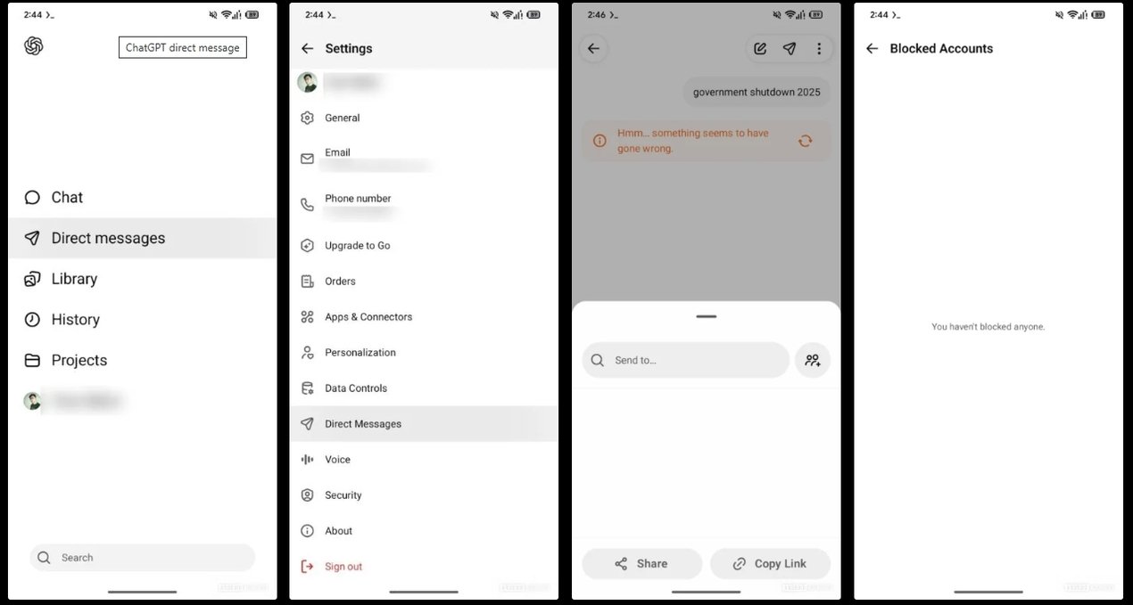 ChatGPT’ye Özel DM ve Grup Sohbet Özellikleri: Geliştirme Aşamasındaki Yeni İletişim Deneyimi