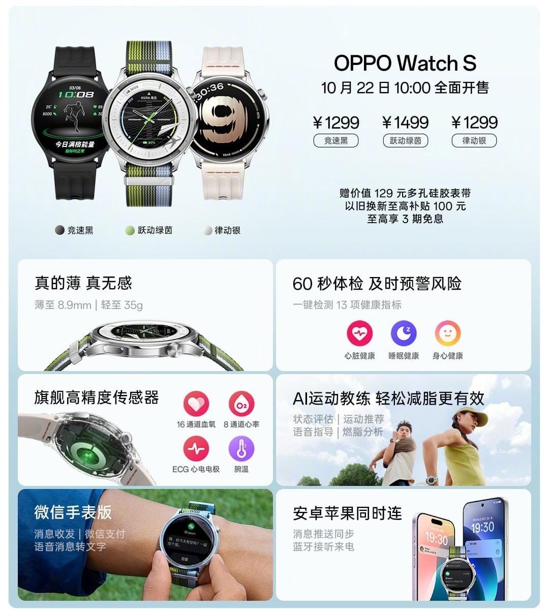 Oppo Watch S: İnce Tasarım ve Gelişmiş Özelliklerle Yeni Akıllı Saat
