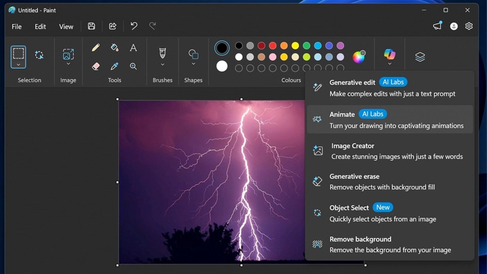 Windows Paint’e Yapay Zeka Destekli Animasyon Özelliği: GIF’e Dönüşüm Anlık ve Otomatik