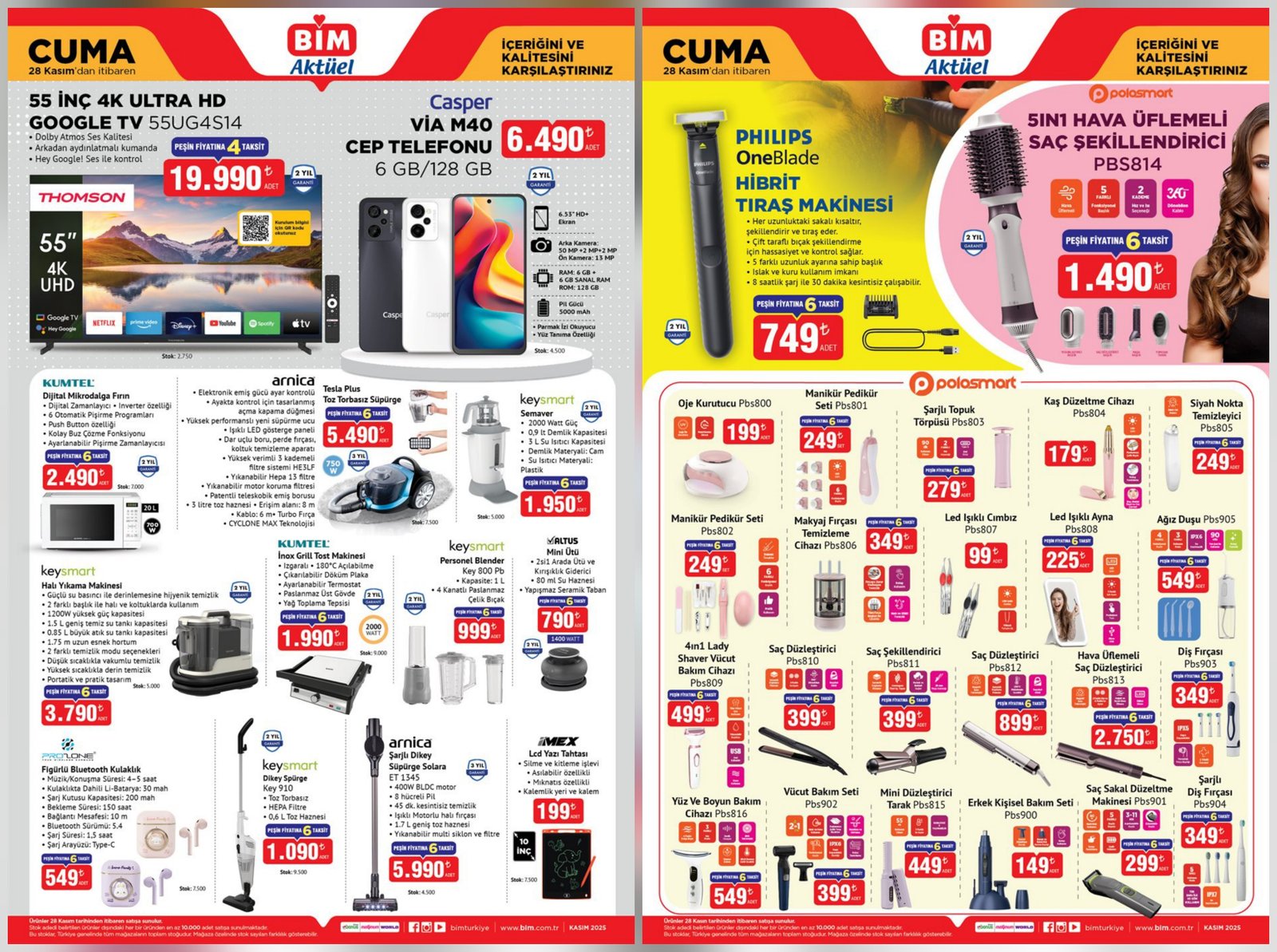 BİM Hafta Sonu Aktüel Tekno Fırsatları - Casper VIA M40 ve Philips OneBlade Öne Çıktı