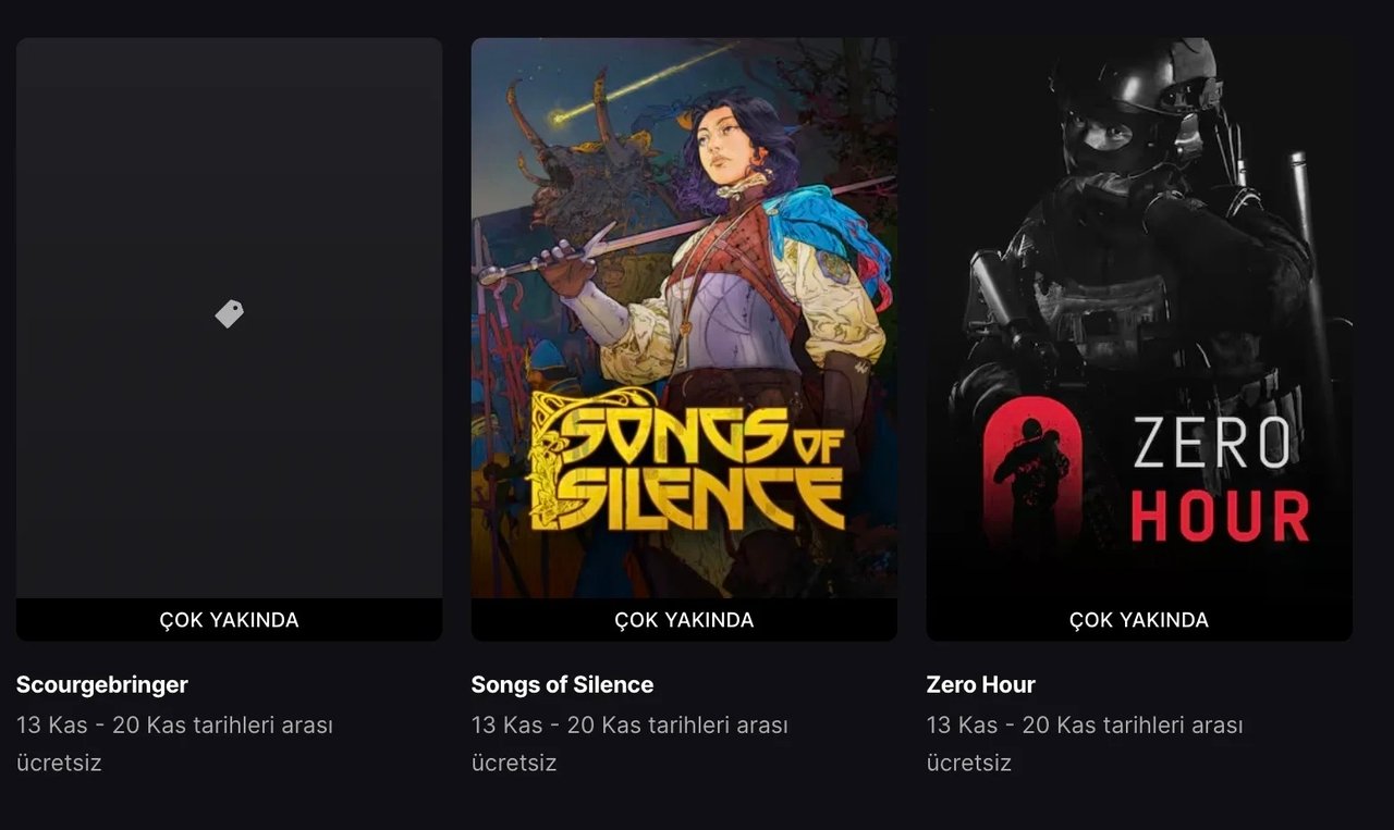 Epic Games Store Haftalık Ücretsiz Oyunlar: ScourgeBringer, Songs of Silence ve Zeho Hour Erişimde