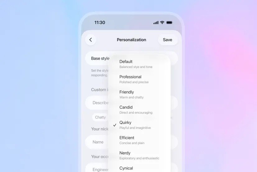 GPT-5.1 ile OpenAI’nin Güncel Akıl Yürüten Dili ve Tarz Seçenekleri