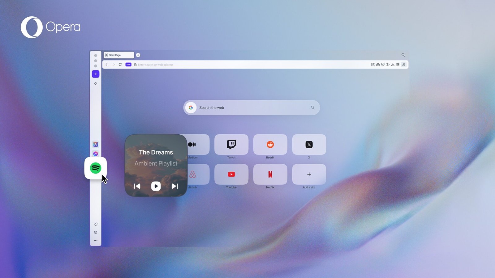 Opera One ile Spotify Senkronizasyonlu Sonic Tema: Müzik Temalı Dinamik Arayüz