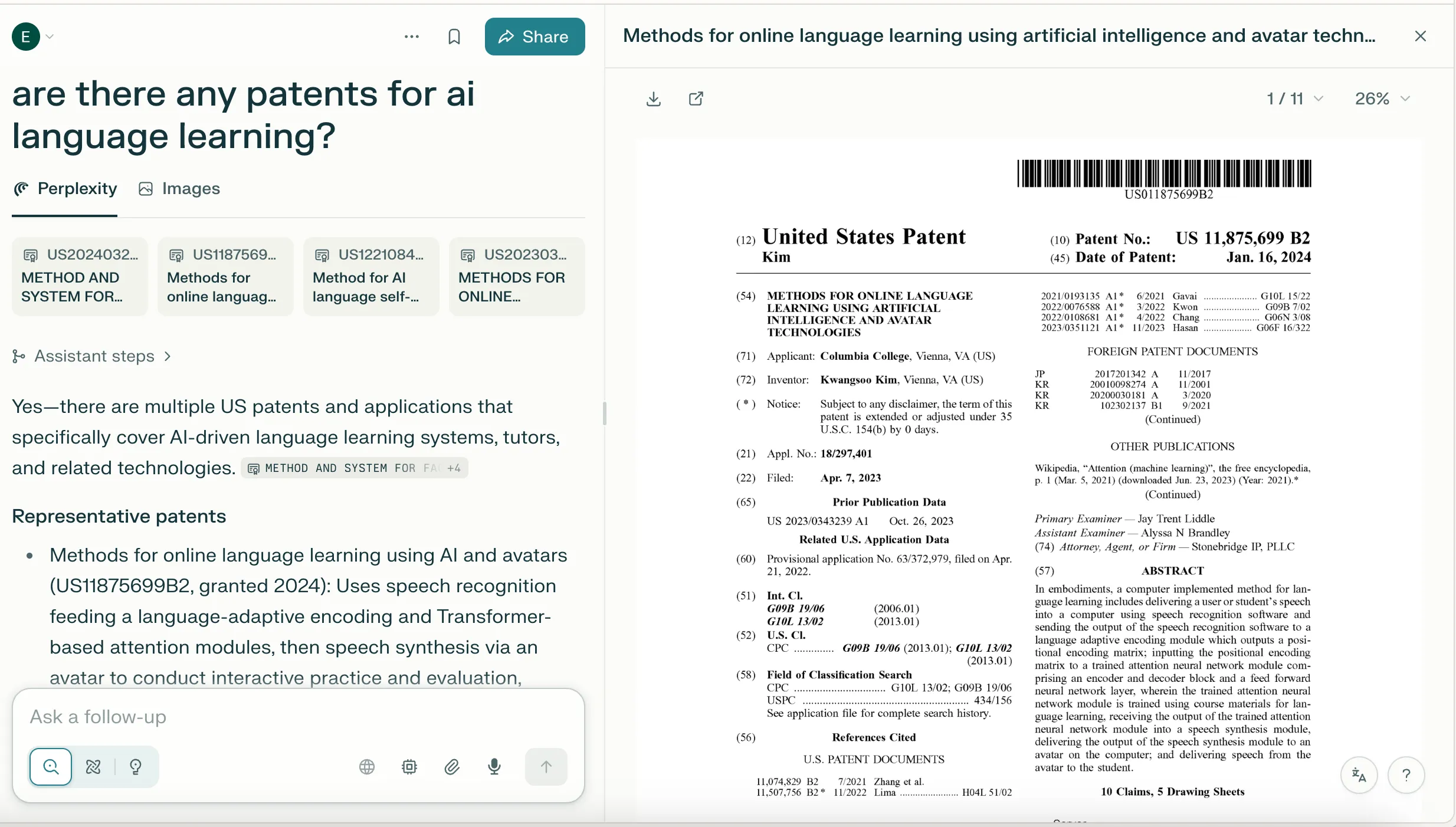 Perplexity Patents: Doğal dil ile ücretsiz patent arama devrimi