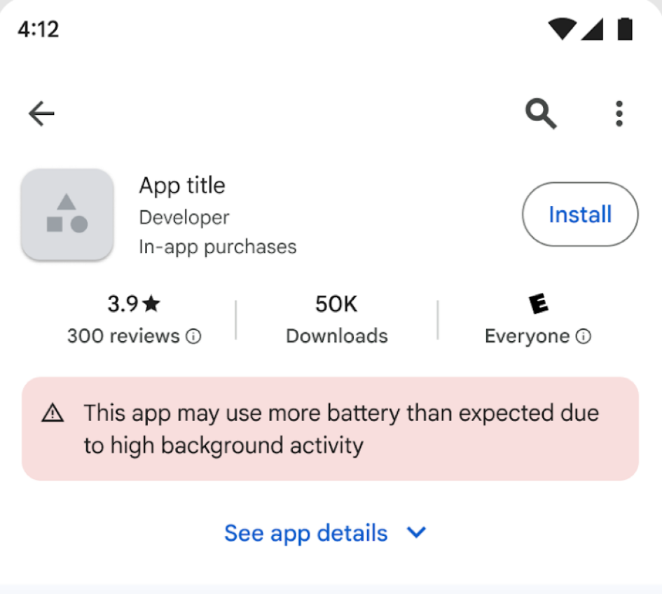 Play Store’un Yeni Pil Tüketimi Uyarı Sistemi: Arka Plan Kilitleri ve Etiketiyle Şeffaflık
