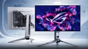 ROG Swift OLED PG27AQWP-W: LG Display iş birliğiyle hız rekorları kıran yeni OLED oyun monitörü