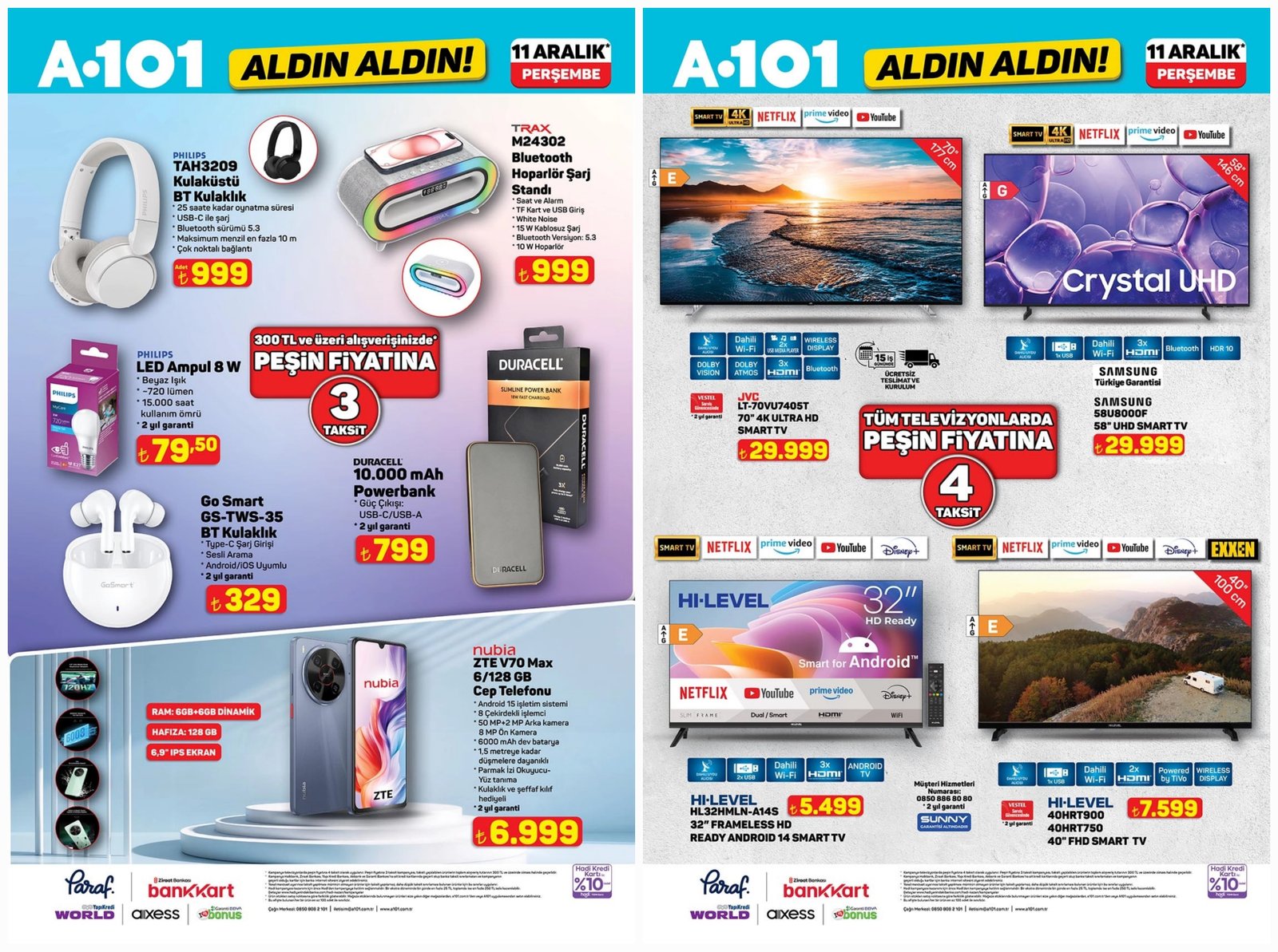 A101 Aktüel Teknoloji Ürünleri: ZTE Nubia V70 Max ve İlgili A aksesuarlar