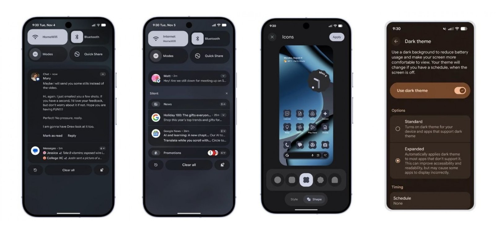 Android 16 QPR2 ile Gelen Yenilikler: Akıllı Bildirimler ve Gelişmiş Karanlık Mod