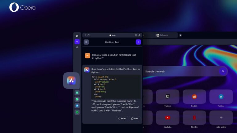Gemini Destekli Yapay Zeka Yan Paneli: Opera Ailesinin Yeni Adımı