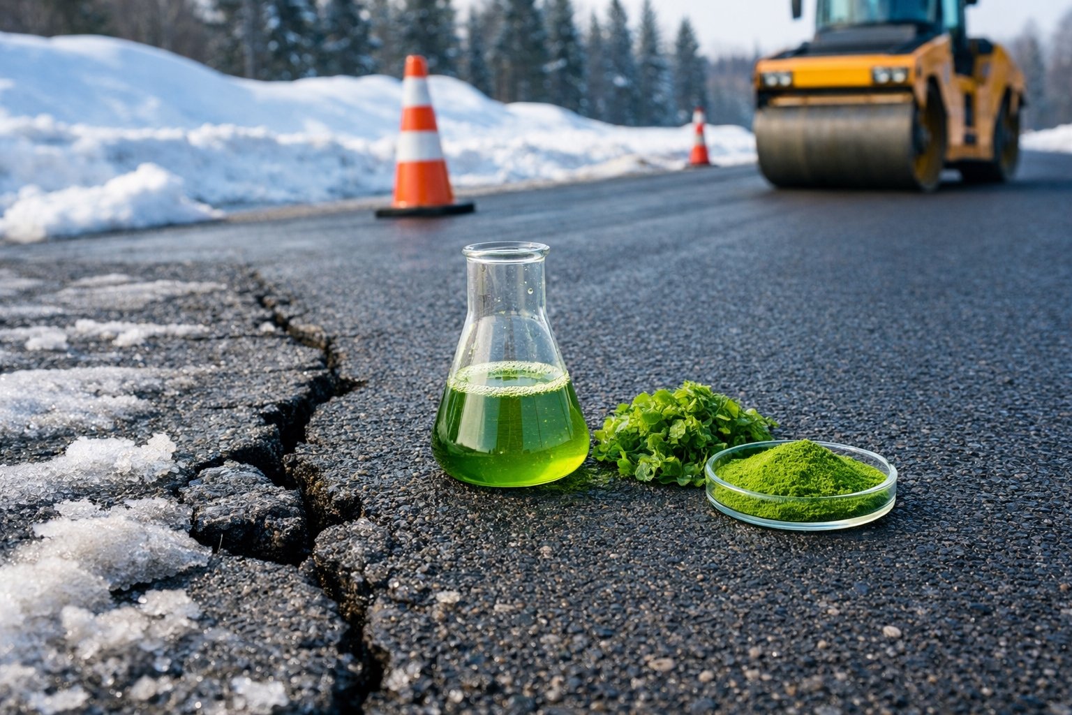 Alg Bazlı Bağlayıcıyla Yeni Nesil Yol Kaplamaları: Karbonsuzlaşmaya Giden Yol