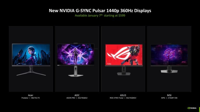 G-Sync Pulsar Monitörler: Yeni Nesil VRR Deneyimi ve Uygun Fiyatlı Giriş