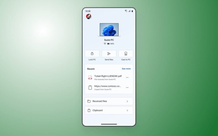 Link to Windows 1.25102.140.0: Android’den PC’ye Kilitleme, Dosya Aktarımı ve Panoya Gelişmiş Entegrasyon