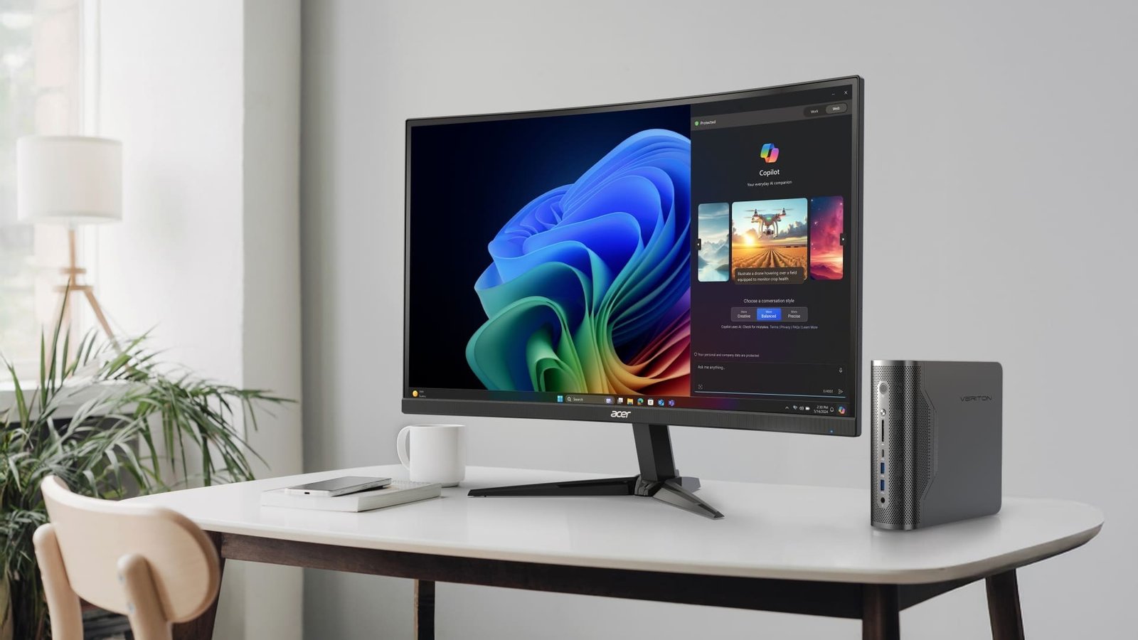 Veriton RA100 AI Mini İş İstasyonu: Copilot+ PC ile Profesyonel Yapay Zeka İş Yükleri İçin Yeni Nesil Acer Mini PC