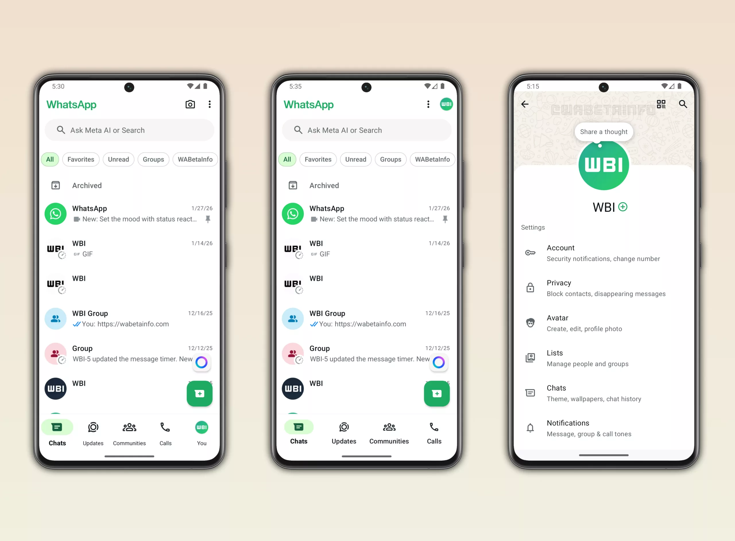 WhatsApp Android Beta: Yeni Ayarlar Sekmesiyle Hızlı Erişim ve Özelleştirme