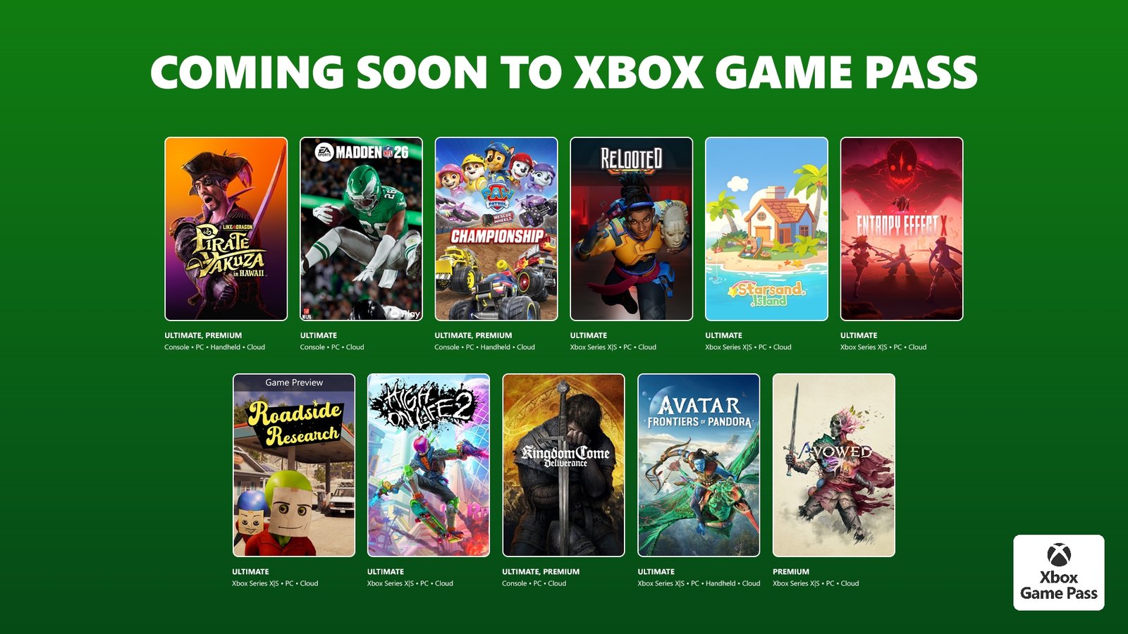 Xbox Game Pass Şubat Güncellemesi: Yeni Oyuncular ve Kaldırılanlar Detayları