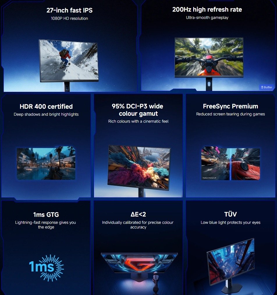 Xiaomi G27i 2026: Full HD’de Yüksek Kare Hızını Gösteren Oyuncu Monitörü