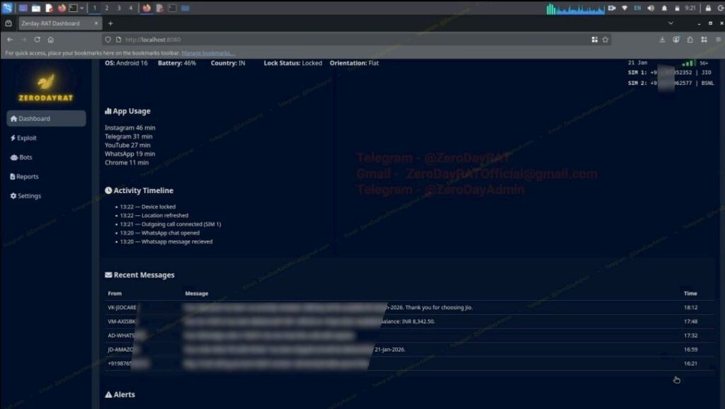 ZeroDayRAT: Mobil Güvenliği Sarsan Gelişmiş Casus Yazılımının Derin Analizi
