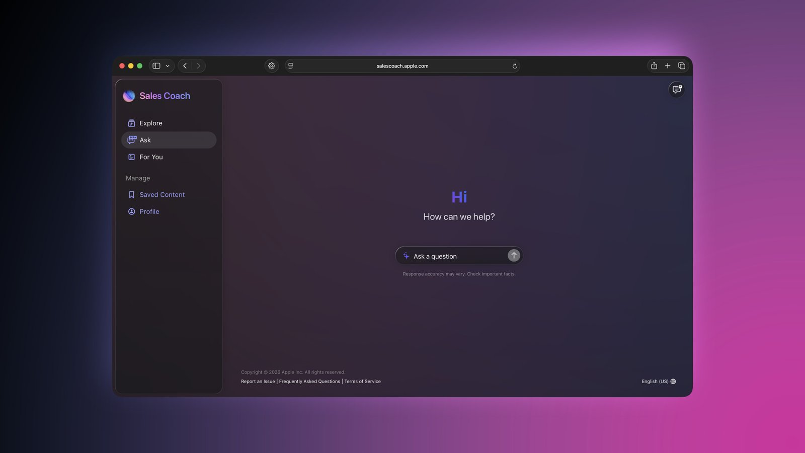 Apple Satış Koçu: Perakende Eğitiminde Yapay Zeka ile Anlık Koçluk ve Destek