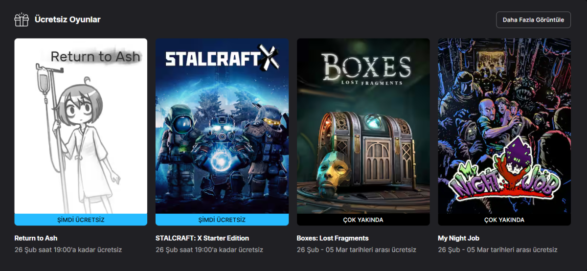 Haftanın Ücretsiz Epic Games Store Oyunu: Return to Ash ve STALCRAFT: X Starter Edition