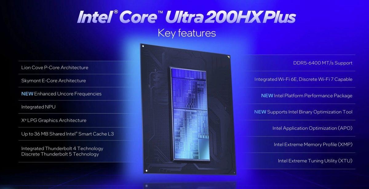 Intel Core Ultra 200HX Plus Serisi: Oyun İçin Yeni Nesil Tasarım ve Bağlantılar