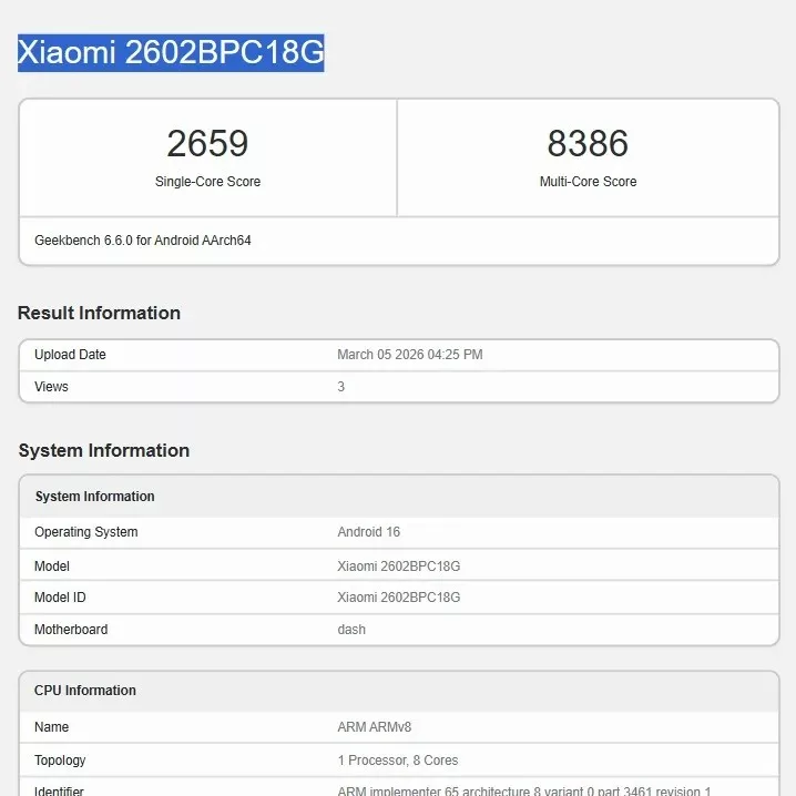 Poco X8 Pro Max: Dimensity 9500s ile Geekbench Sergisi ve Performans Detayları