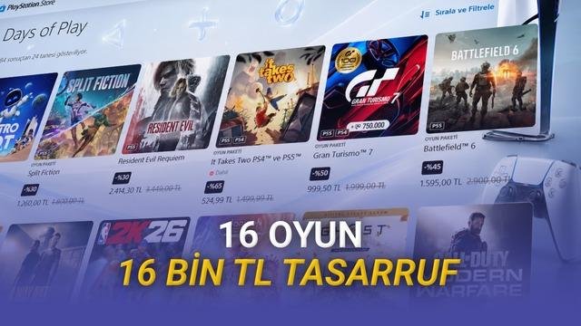 Days of Play İndirimleriyle Seçkin 16 Oyun Listesi ve Büyük Tasarruflar