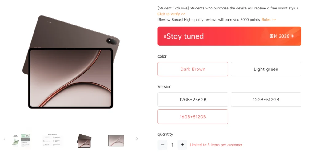 OnePlus Pad 3 Pro: Çin'de Resmen Tanıtılan Yeni Amiral Gemisi Tablet