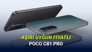 POCO C81 Pro Tanıtımı: Uygun Fiyata Büyük Batarya ve Cıvıl Cıvıl Özellikler