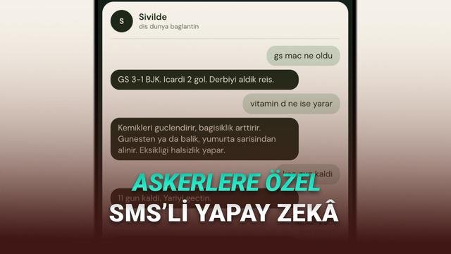 Sivilde: Askere Giderken Gündemi Yanında Taşımayan SMS Tabanlı Yapay Zeka Hizmeti