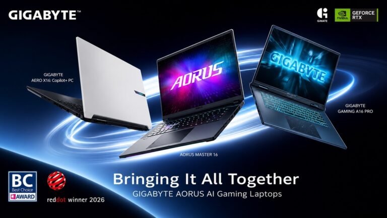 Gigabyte GiMATE ile Computex 2026: A16 Pro Serisi Üstün Taşınabilir Performans