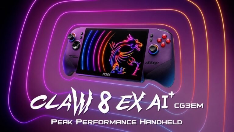 MSI Claw 8 EX AI+ ile Panther Lake Tabanlı Taşınabilir Güç: Özellikler ve Beklentiler