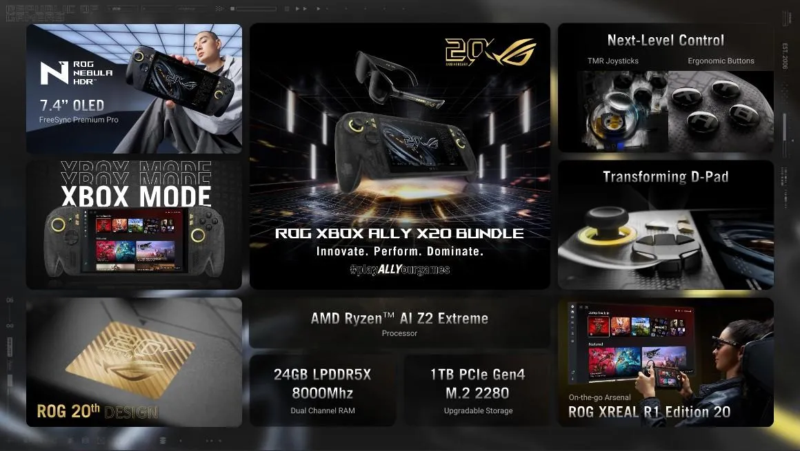 ROG Xbox Ally X20: ASUS’un 20. Yıla Özel Taşınabilir Oyun Devrimi