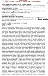 Tesla Türkiye’de Faaliyetleri Yeniden Şekillendiriyor: Robotlar, Veri Merkezleri ve Robotaxi Dönemi