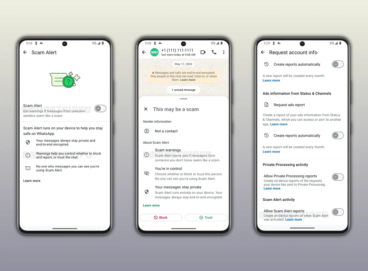 WhatsApp Güvenlik ve Tasarım Güncelleştirmeleri: Scam Alert ve Yeni Özellikler