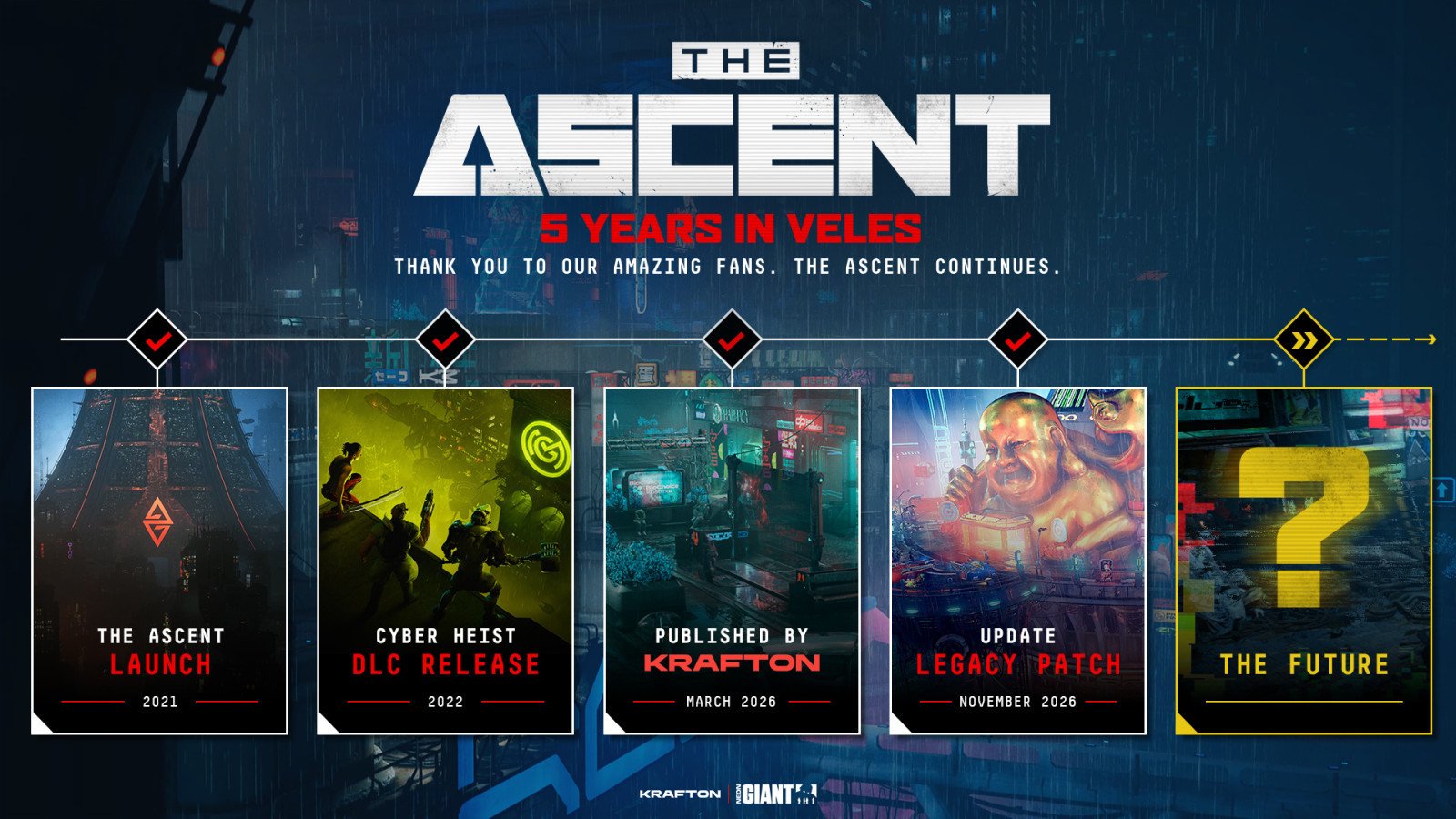 The Ascent 5. Yıl Yol Haritası: Neon Giant ve KRAFTON’un Uzun Soluklu Planı